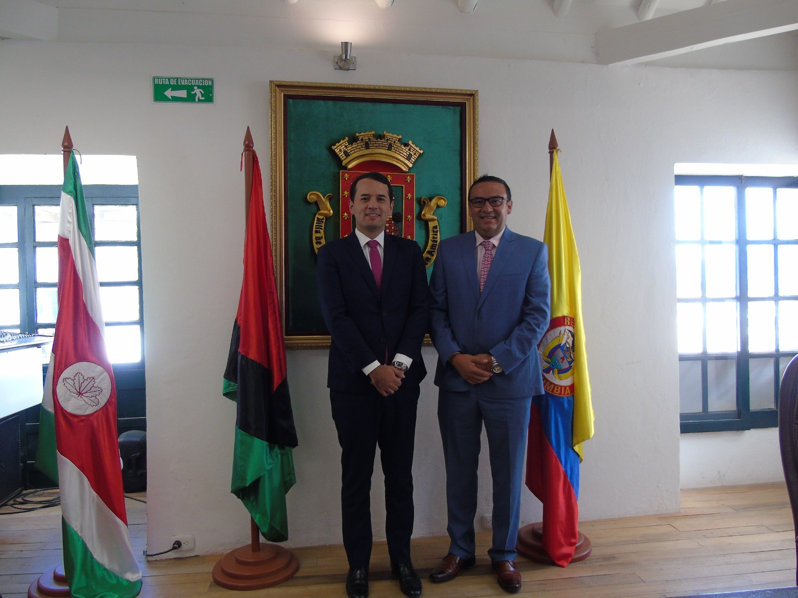 Acto institucional en la Alcaldía de Villa de Leyva